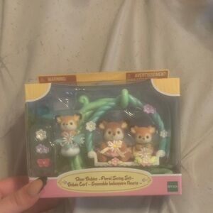 calico critters deer floral swing set!